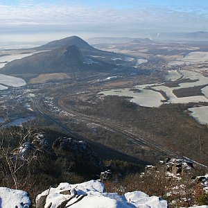 Bořeň a Želenický vrch