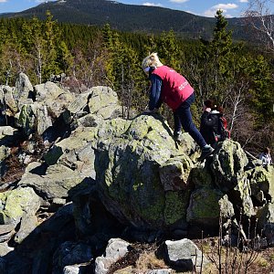 Hanušovická vrchovina Bílý kámen - Kamenný vrch