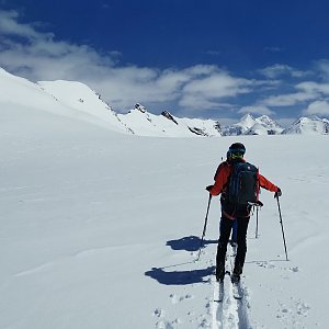 Přes Breithorn na Ayas v rámci aklimatizace. 