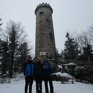 Sternstein, park. u skiareálu - rozc. u rest. Waldschenke - Sternstein (1125m), vrchol - Pilzstein - Sternstein, park. u skiareálu
