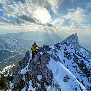 Zimní Westgrat z Törlspitze na Kremsmauer