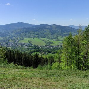 Kyčera 769 m, Čupel 872m, Prašivá 843 m, malá Prašivá 707 m