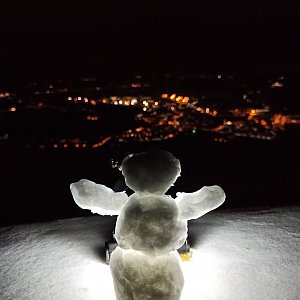 Sněhulák na Lovoši