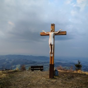 Ondřejník přes Suché úbočí od Roubenky Ondřejníček