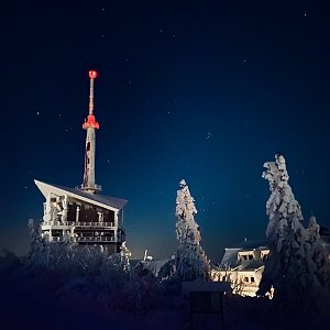 Ivča na vrcholu Lysá hora (3.12.2021 17:00)