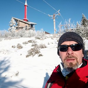 Daniel Hlavac na vrcholu Lysá hora (9.1.2022 9:40)