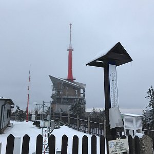 Boris na vrcholu Lysá hora (9.1.2022 15:09)