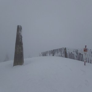 Dušan na vrcholu Lysá hora (5.2.2022 11:06)