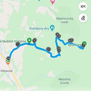 Dušan na vrcholu Lysá hora (9.2.2022 10:07)