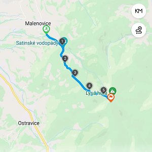 Dušan na vrcholu Lysá hora (26.2.2022 10:53)