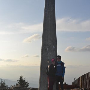 Leiduska na vrcholu Lysá hora (7.4.2018 18:15)