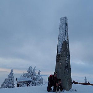 Jan Janiš na vrcholu Lysá hora (14.1.2018 14:17)