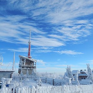 Jan Janiš na vrcholu Lysá hora (22.1.2018 10:00)