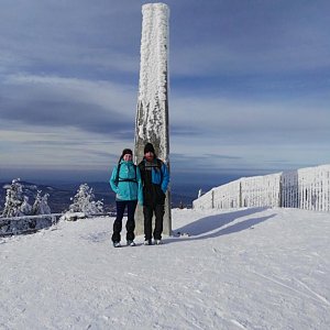 Kuba na vrcholu Lysá hora (25.1.2018 12:27)