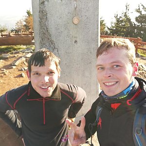 Ondřej Sládek na vrcholu Lysá hora (7.10.2019 16:55)