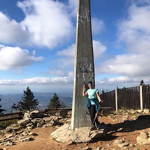 Kateřina Turčeková na vrcholu Lysá hora (9.10.2022 16:00)