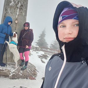 Marcela Pitříková na vrcholu Lysá hora (3.12.2022 12:51)