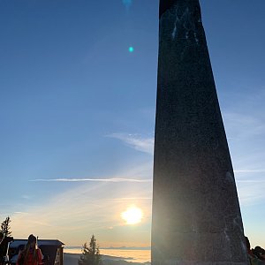 David Tokaryk na vrcholu Lysá hora (25.1.2020 8:12)