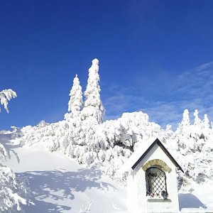 Gabriela Schellnerová na vrcholu Lysá hora (22.1.2018 13:11)