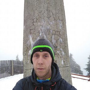 Radek na vrcholu Lysá hora (4.1.2020)