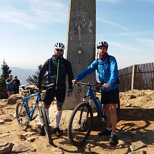Filip Šimon na vrcholu Lysá hora (23.4.2020 15:45)
