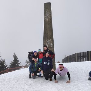 Michal Dimun na vrcholu Lysá hora (12.3.2020 14:20)