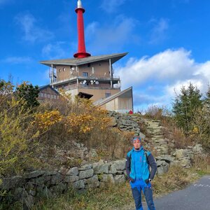 Peťko on the summit of Lysá hora (12.10.2024 14:20)