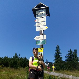 Andy na vrcholu Lysá hora (5.7.2018 12:30)