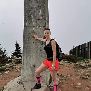 Aneta Gabzdylová na vrcholu Lysá hora (12.6.2020 10:00)