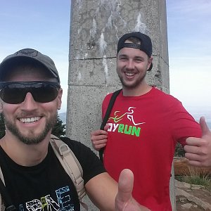 Jan Čech na vrcholu Lysá hora (12.8.2018 9:52)