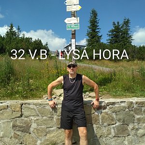 Aleš Sýkora na vrcholu Lysá hora (8.8.2020 13:40)