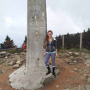 Šárka na vrcholu Lysá hora (6.9.2018 11:58)