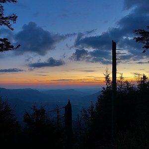Ivča on the summit of Lysá hora (3.9.2020 19:40)
