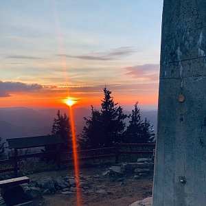 Ivča on the summit of Lysá hora (8.10.2020 18:09)