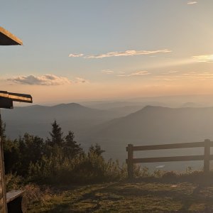 Radek Fuciman on the summit of Lysá hora (19.8.2026 19:28)