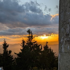 Radek Fuciman on the summit of Lysá hora (5.9.2026 19:04)