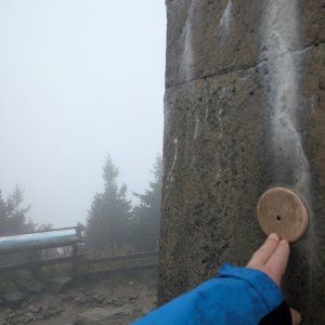 Radek Fuciman on the summit of Lysá hora (22.9.2026 18:43)