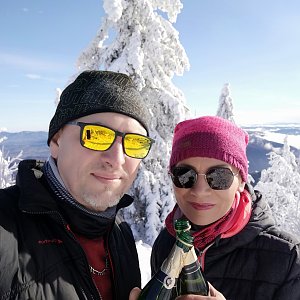 Aleš Sýkora na vrcholu Lysá hora (31.12.2020 11:24)