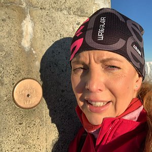 Jana Grafová na vrcholu Lysá hora (1.1.2021 9:11)