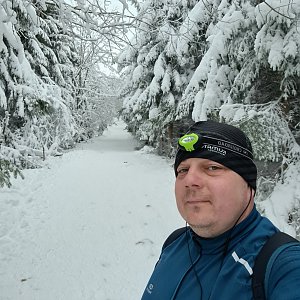 Lukáš mám čas na vrcholu Lysá hora (2.1.2021 8:10)