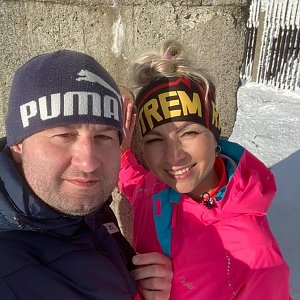 Andy Navrátil Zrnková na vrcholu Lysá hora (3.1.2021 12:45)