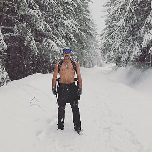 Pospa on the summit of Lysá hora (5.1.2019 13:18)