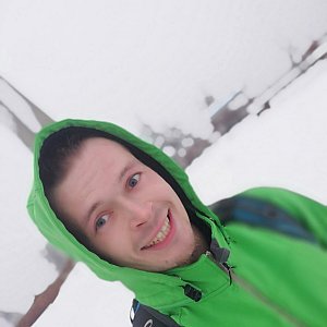 Ondřej Sládek na vrcholu Lysá hora (12.1.2021 15:42)