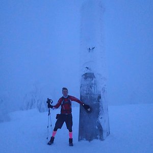 Kubek na vrcholu Lysá hora (13.1.2019 16:56)