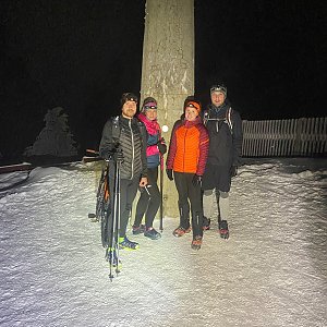 Dominika Turčeková na vrcholu Lysá hora (26.1.2021 17:00)