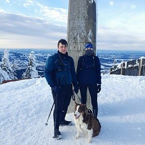 Markéta Čeníková na vrcholu Lysá hora (20.1.2021 11:15)