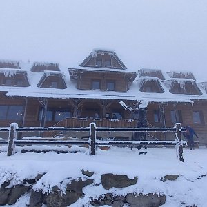 David Korček na vrcholu Lysá hora (9.1.2021 9:23)