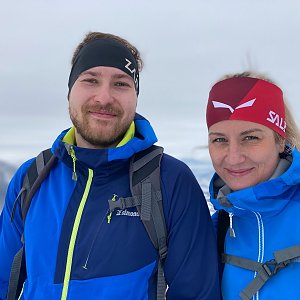 Dominika Turčeková na vrcholu Lysá hora (29.1.2021 10:00)