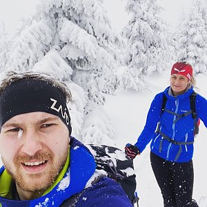 Dominika Turčeková na vrcholu Lysá hora (29.1.2021 13:30)