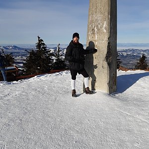 Filip Šimon na vrcholu Lysá hora (1.2.2021 10:12)